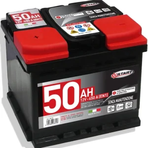 Economico Batteria auto 50ah 12v 450a polo positivo sinistro cassetta l1b